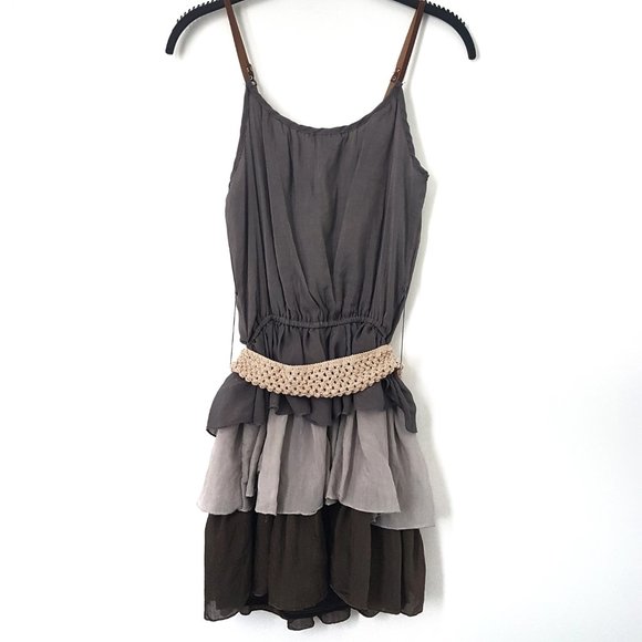 Body Central Multi-colored dress with belt - S - Picture 2 of 6